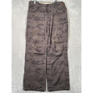 G-Star RAW Cargo Pants Mens 38x33 Gray Camo Original Sniper Battle Paratrooper